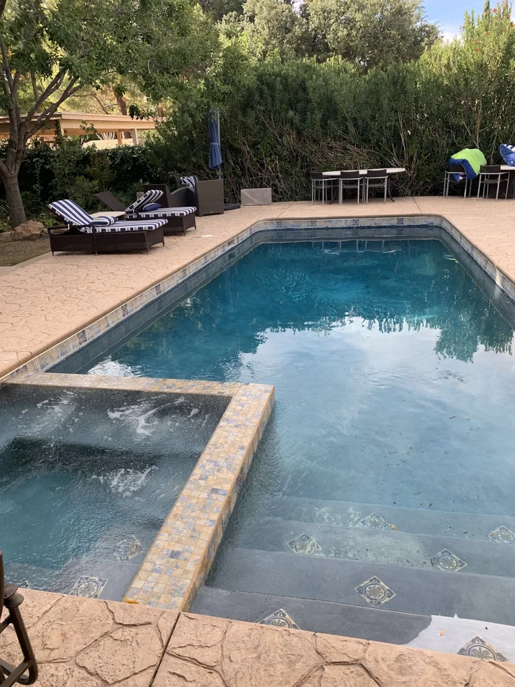 Freeform Pool & Mosaic Spa Spillover