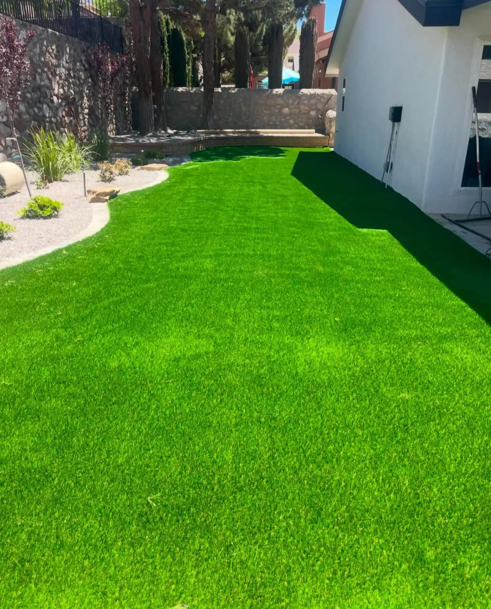 After landscaping