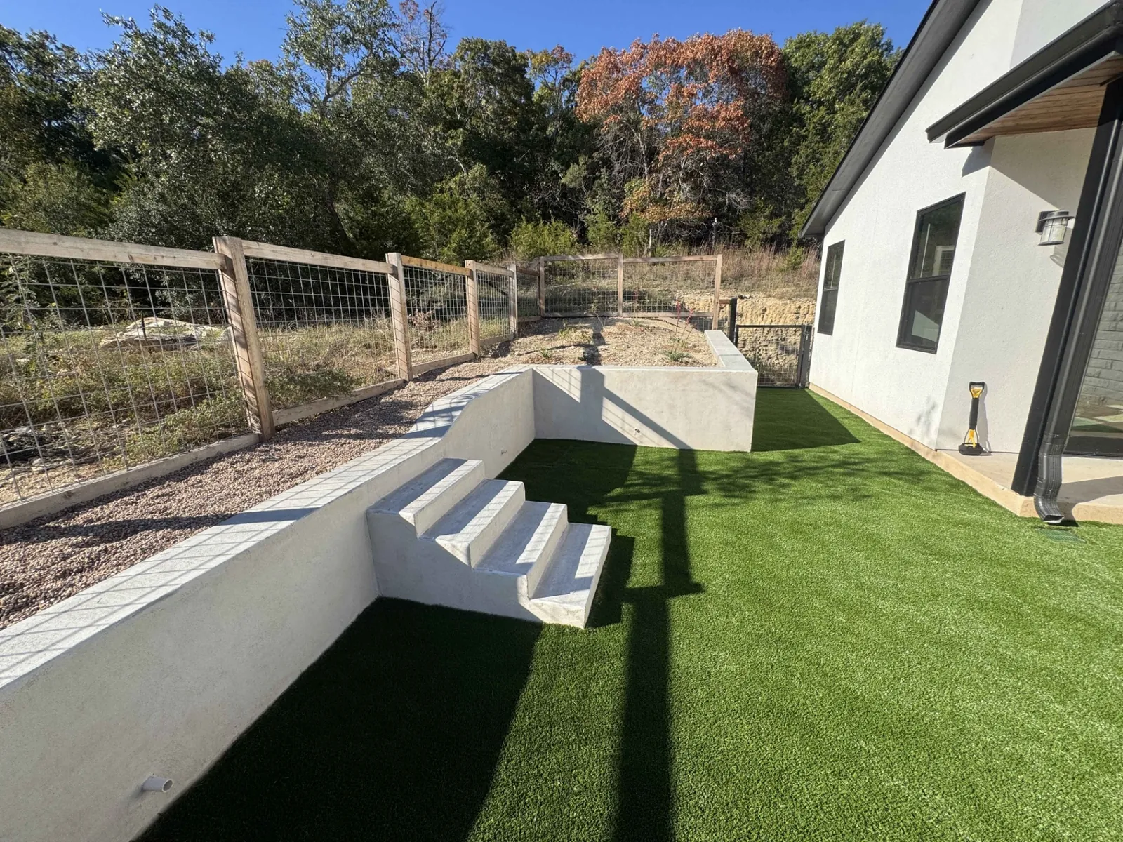 After landscaping