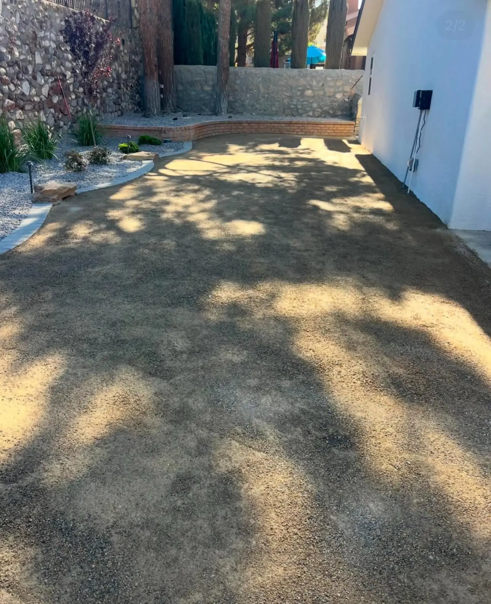 Before landscaping